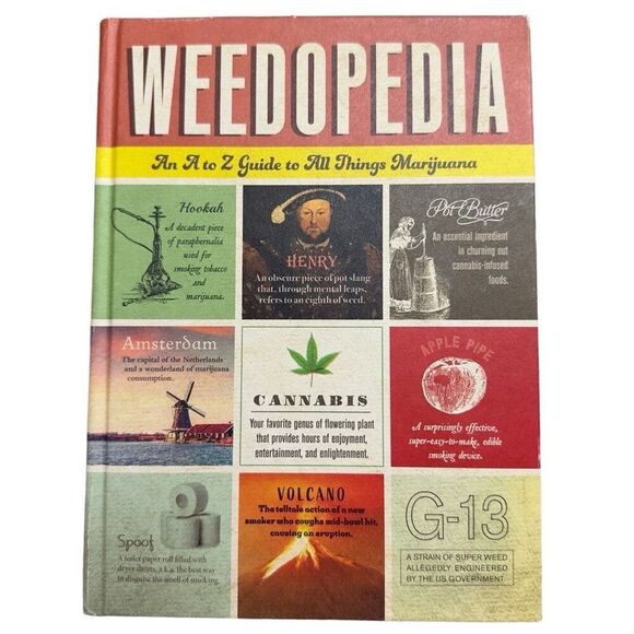 Weedopedia Hardcover: A Fun Guide to Cannabis Culture by Adams Media - Picture 3 of 7